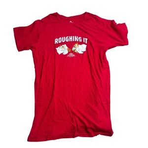 Disney Parks Grand Californian Hotel Chip Dale Roughing It OSFA Long Sleep Shirt